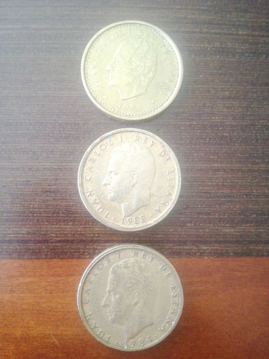 100 pesetas de 1998/1995/1989/  1988/1984/1982