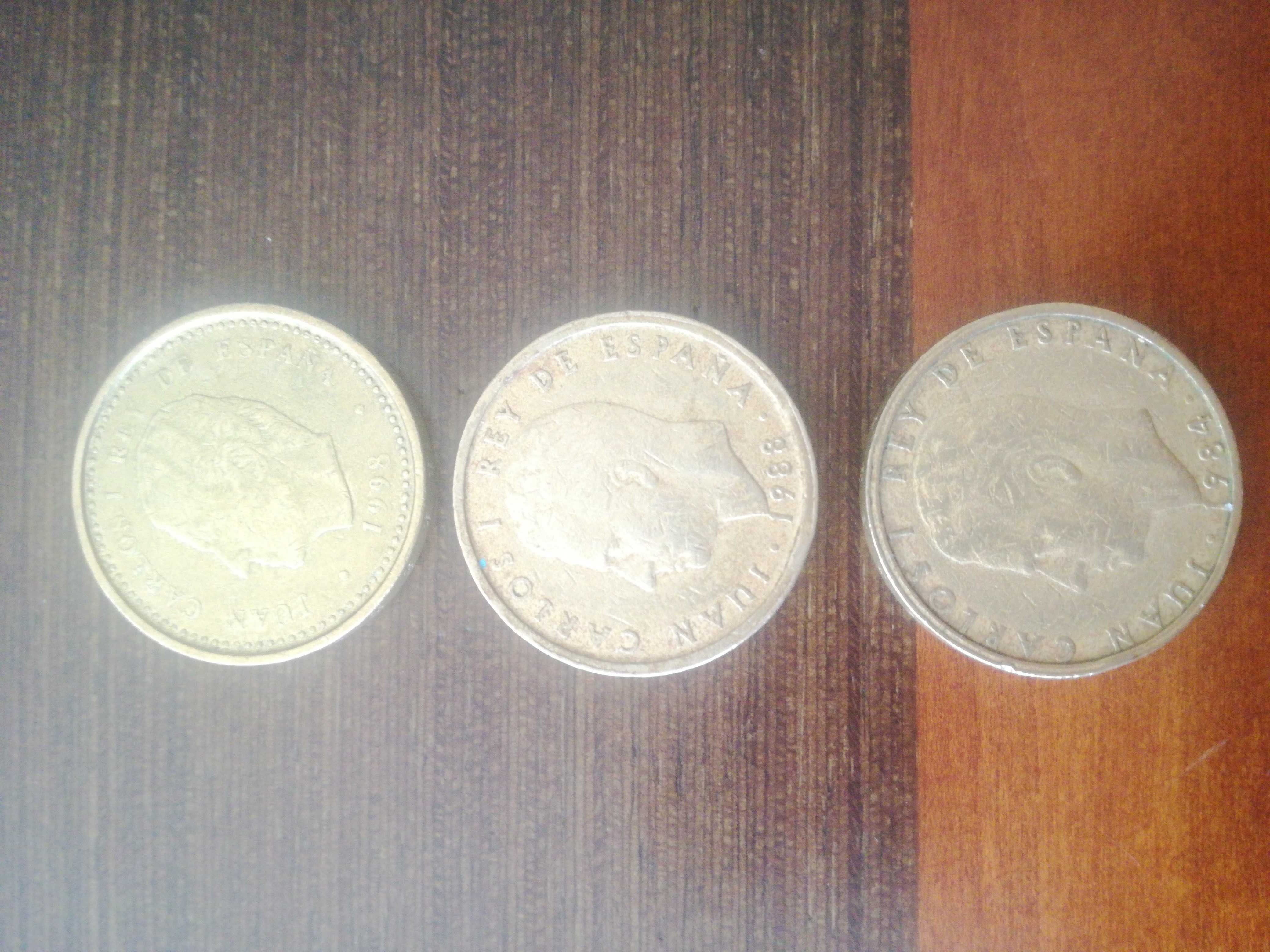 100 pesetas de 1998/1995/1989/  1988/1984/1982