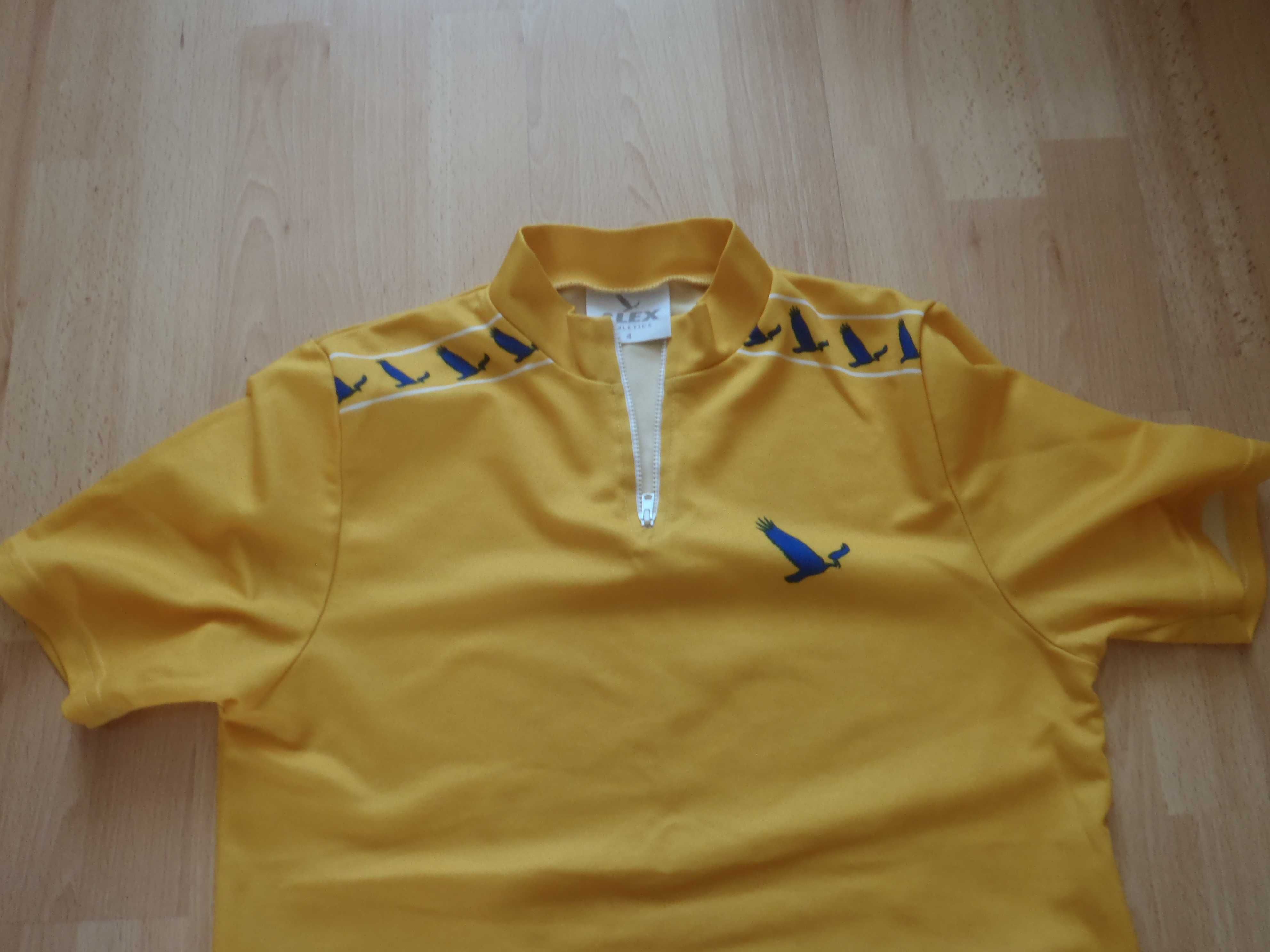 Koszulka na rower żółta M Alex athletics