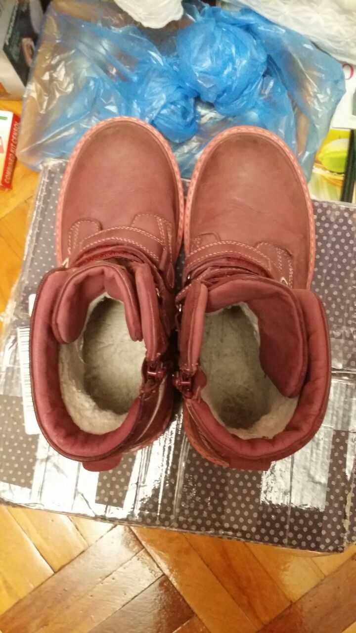 Детские кожаные ботинки Lasocki, 34 размер.