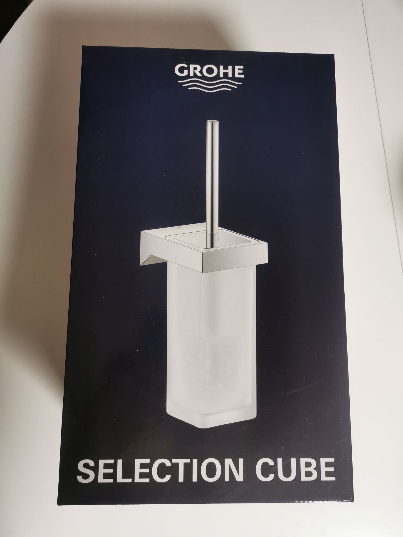 Szczotka toaletowa kpl Grohe Selection Cube chrom