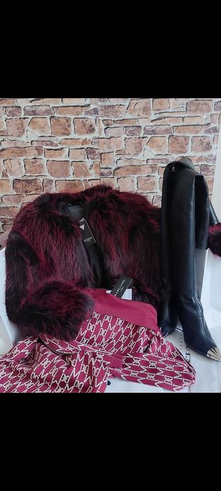 Futro Bonni Jacket w kolorze bordowym Marki Guess