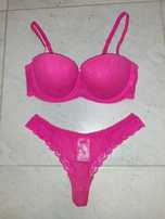 Komplet bielizny biustonosz 75B plus stringi S H&M