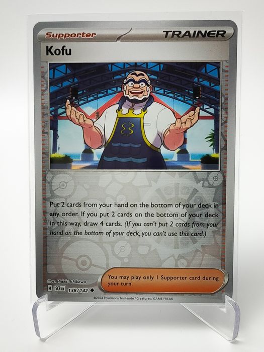 Kofu 138/142 reverse holo karta pokemon Stellar Crown