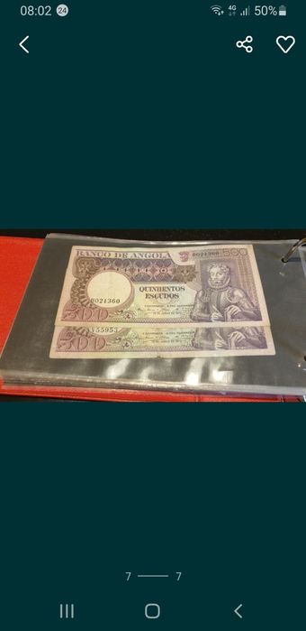 Notas das ex. Colônias