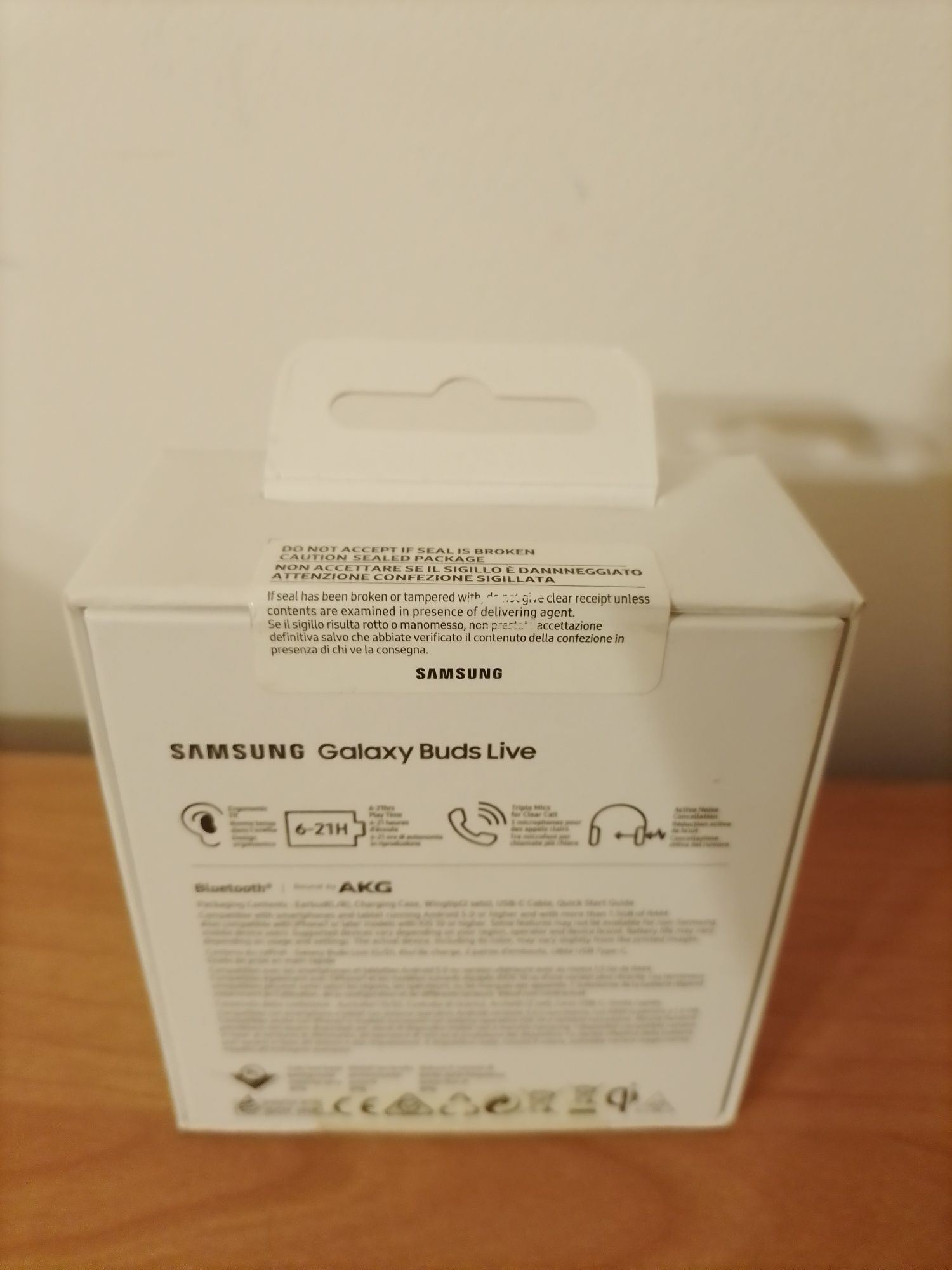 Słuchawki z mikrofonem SAMSUNG BT TWS Galaxy Buds Live biale oryginał
