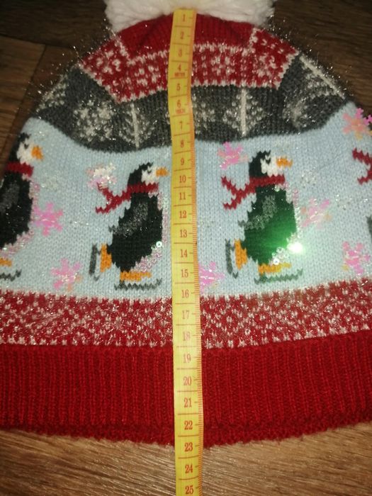 Шапка новогодняя, для повседневной носки для взрослого и подростка