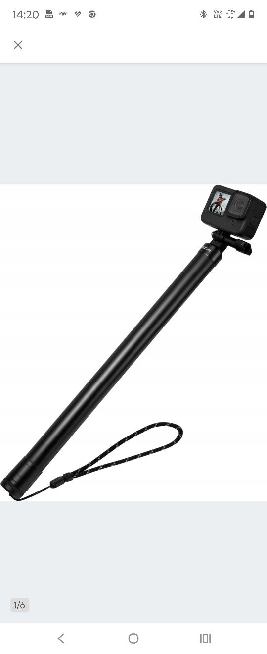 Teleskopowy kij do kamery GoPro 3 metry