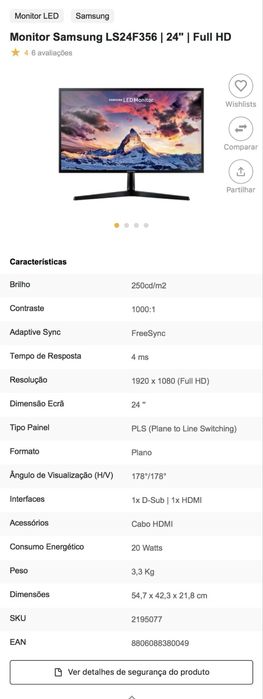 Monitor computatdor LED (2 unidades)