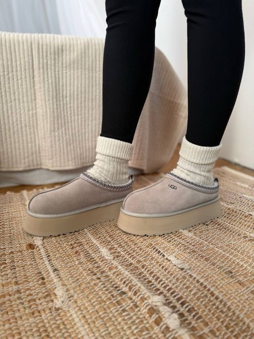 Уггі UGG Tazz Platform Light Grey Premium (36-40)
