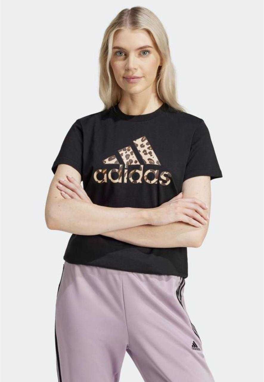 Adidas футболка з леопардовим принтом