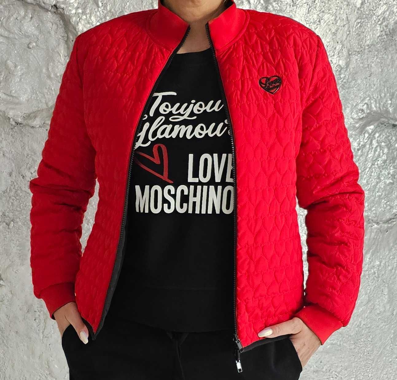 Love Moschino kurtka dwustronna orginalna roz L