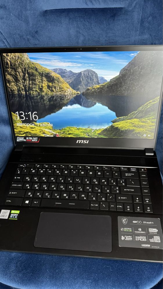 Ігровий ноутбук MSI Stealth GS66 i7-10870H RTX 3060