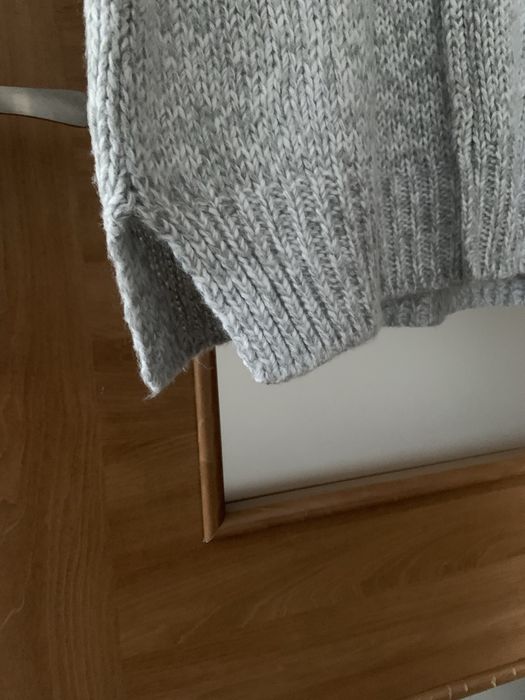 Sukienka szara włoska dzianina XL