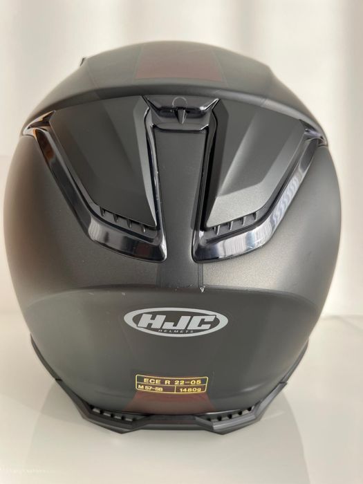Capacete HJC F70 Preto/bordeaux Mate