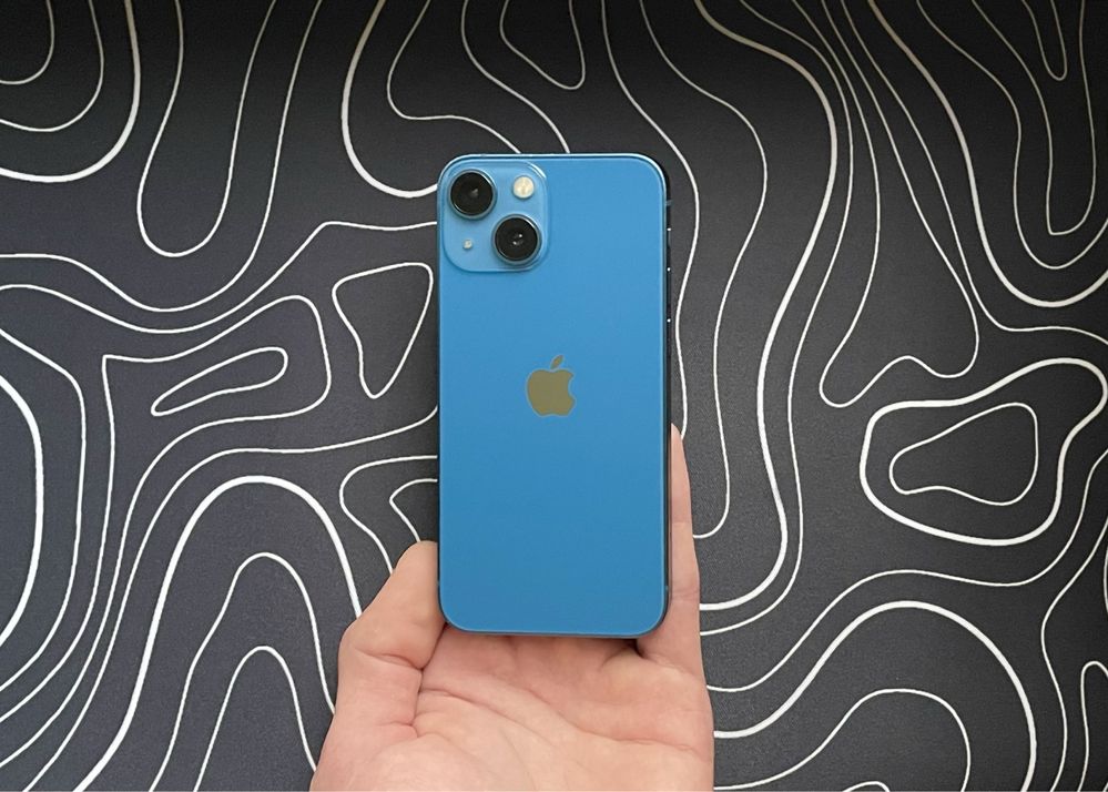Без FaceID - iPhone 13 Mini 128 гб - NEVERLOCK - 85% АКБ - BLUE