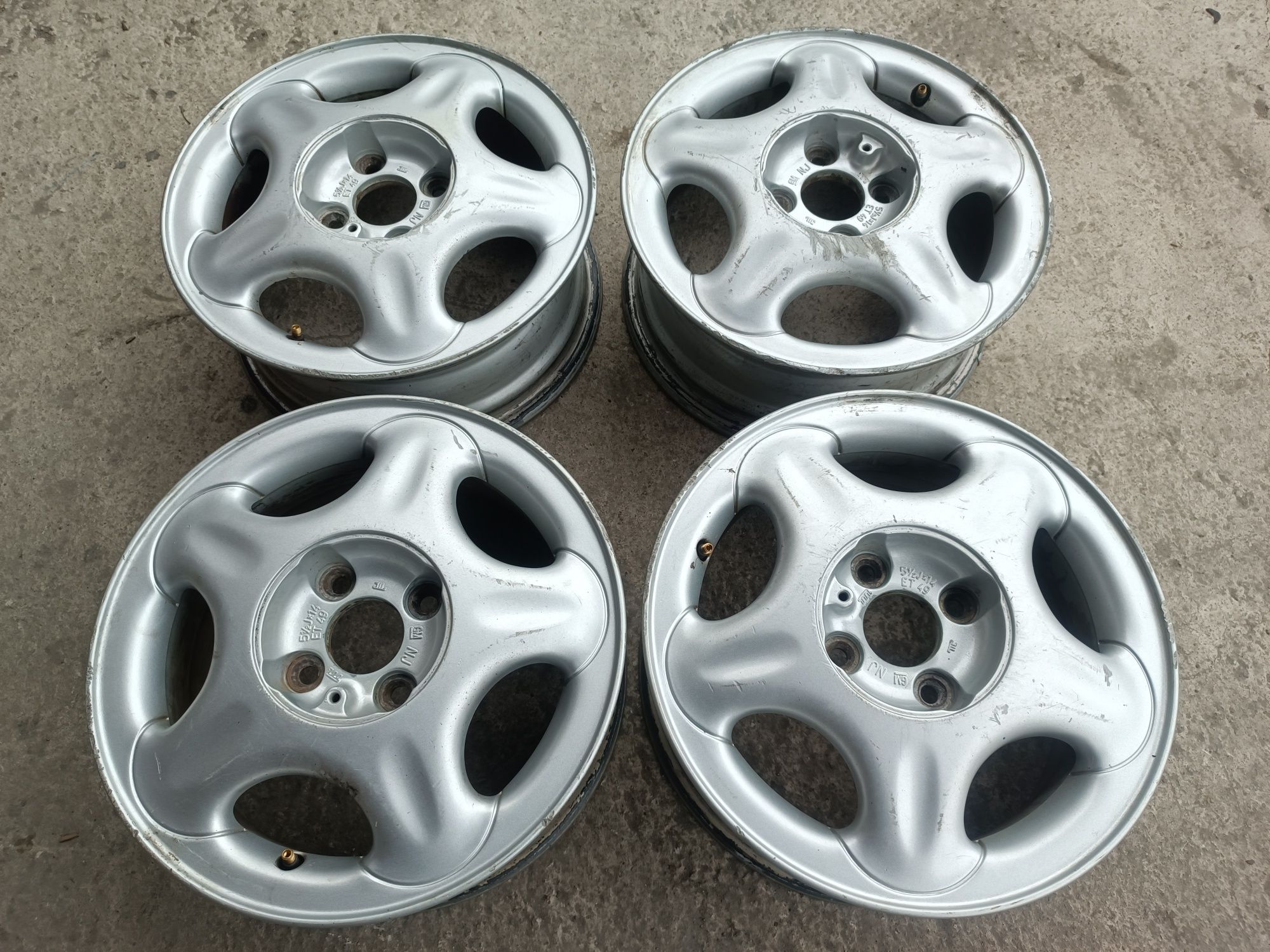Легкосплавні диски 4 100 R14 OPEL титани Р14