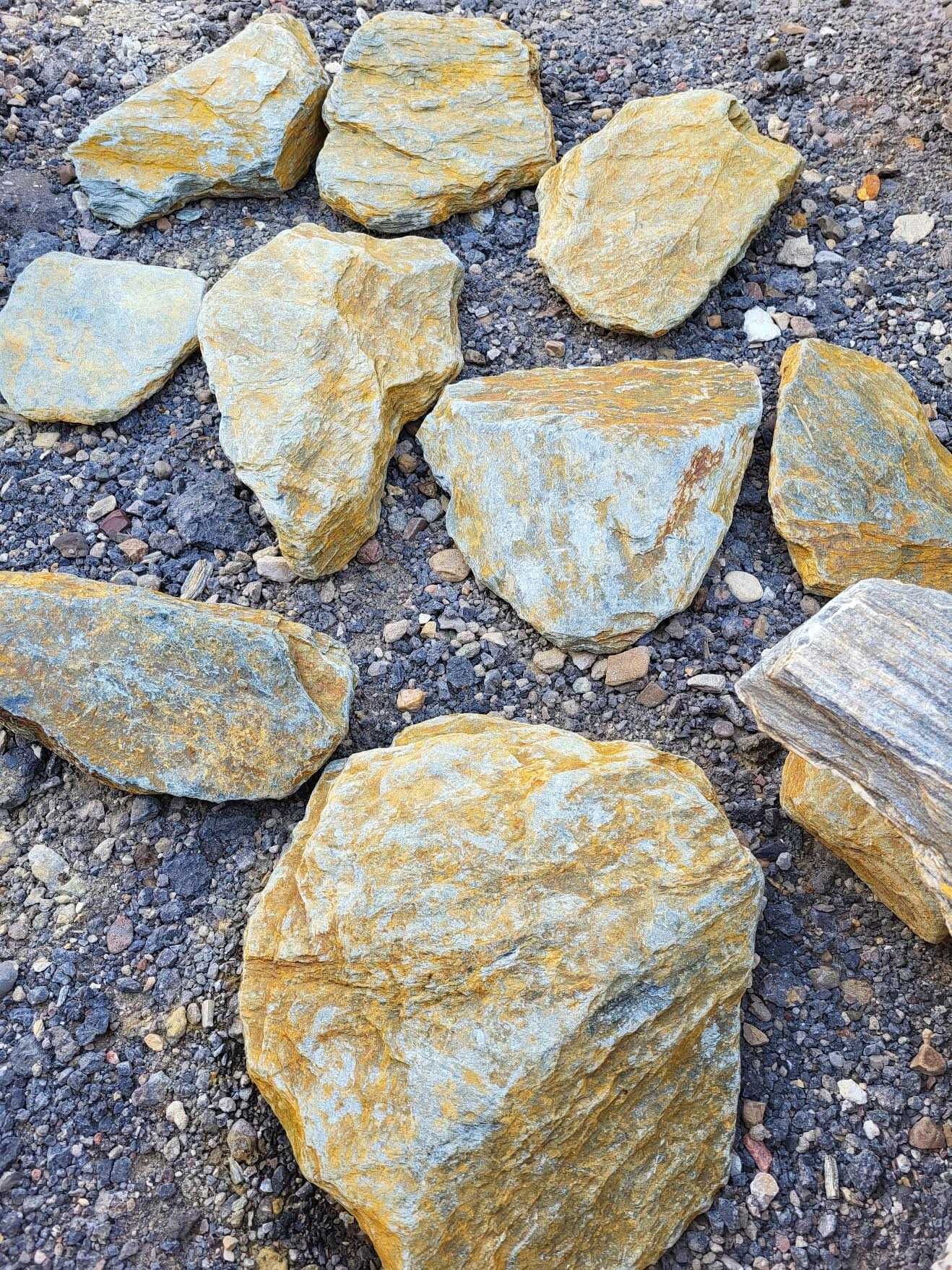 Łupek moon stone 200 Duże bryły głazy szpilki Kamienie ogrodowe