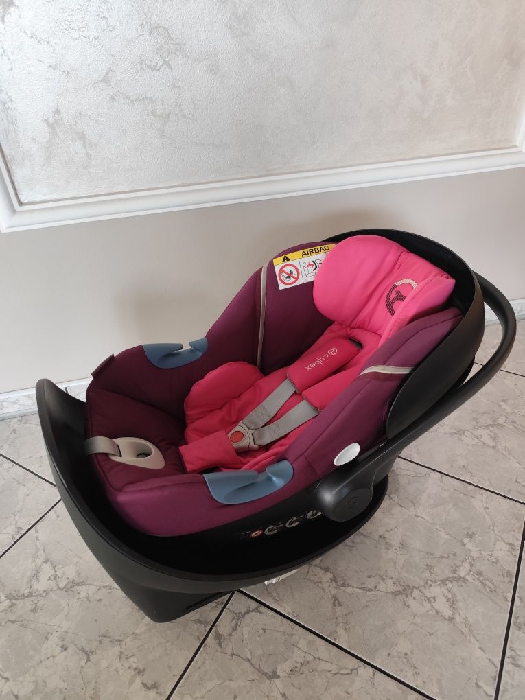 Fotelik samochodowy Cybex Aton M 0-13 kg Passion Pink + baza isofix