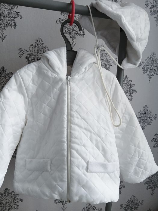 Унісекс компленк куртка + шапка. Стьоганий  сінтепон та фліс. 80-86р