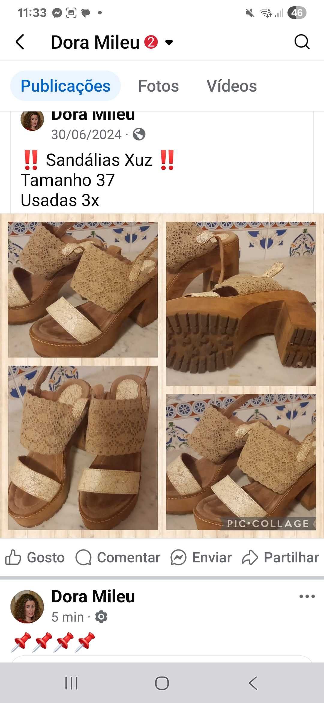 Sandálias e socas marca Xuz