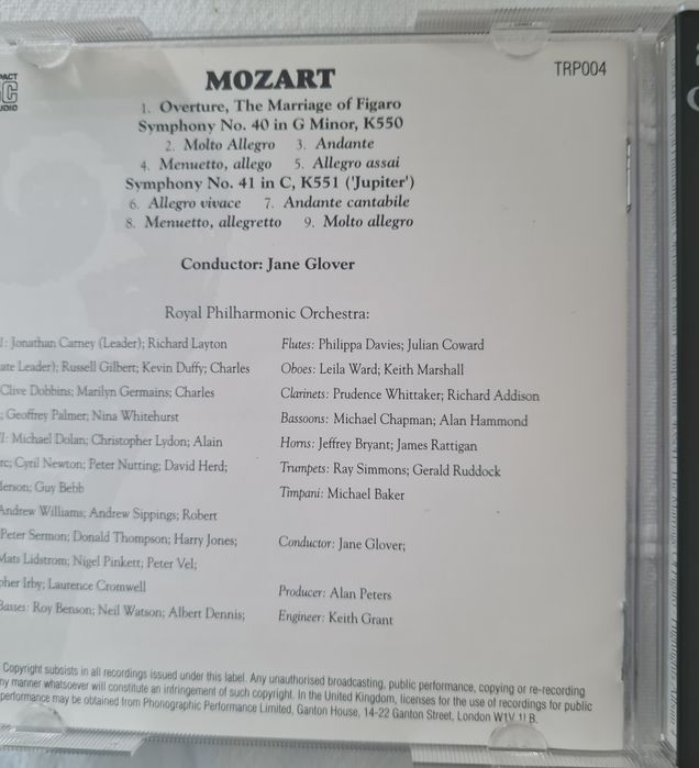 CD Mozart -Royal Phillarmonica Orchestra para colecção