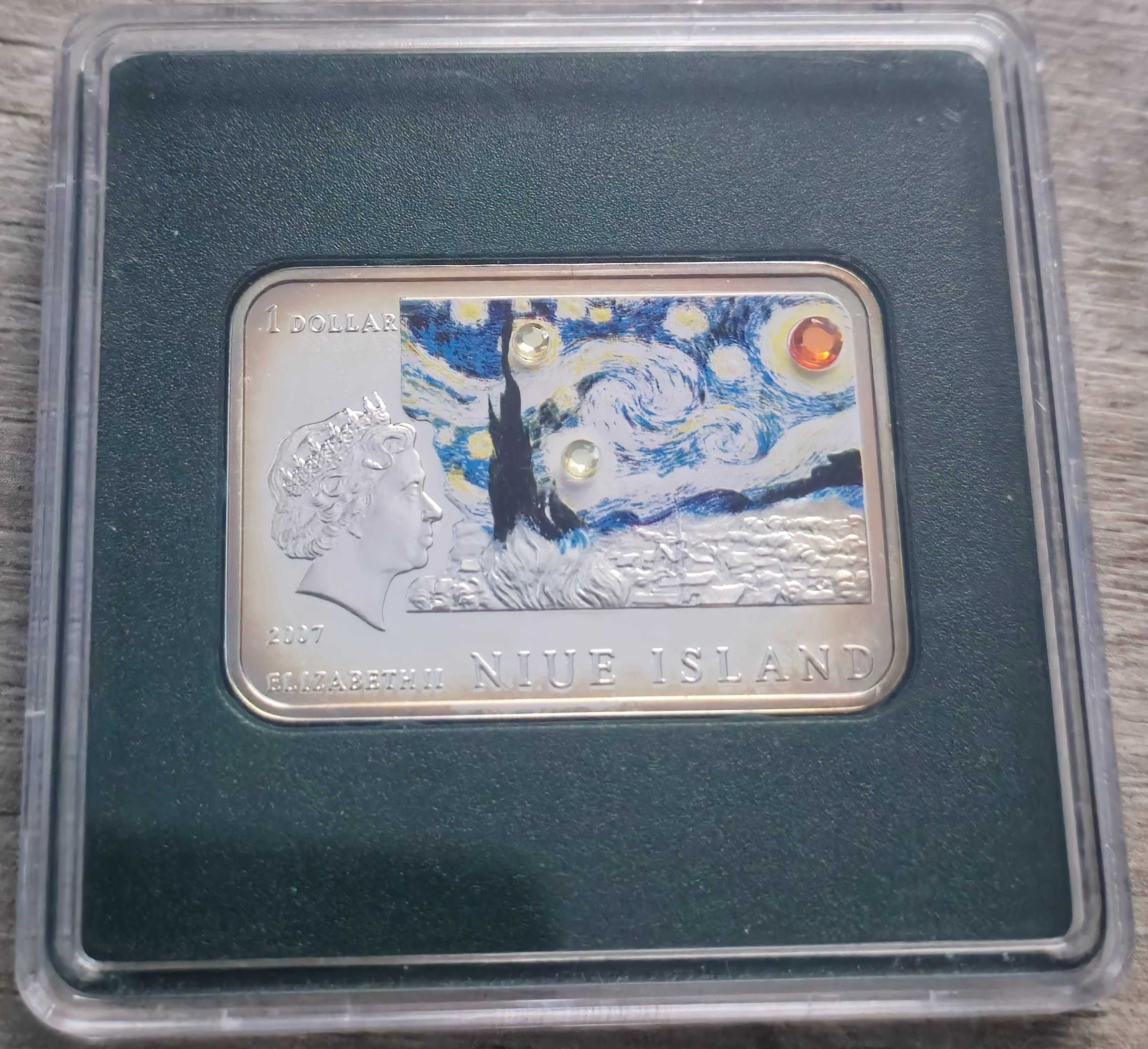 1 dolar Van Gogh - Słoneczniki, Malarze Świata, certyfikat