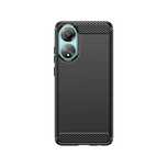 Etui Silikonowe Carbon Case Do Oppo A78 4G - Czarne