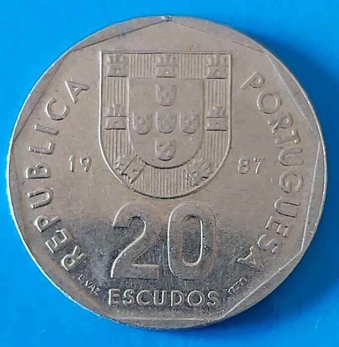 20$00 de 1987 Republica Portuguesa