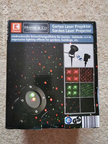 Ogrodowy projektor laserowy