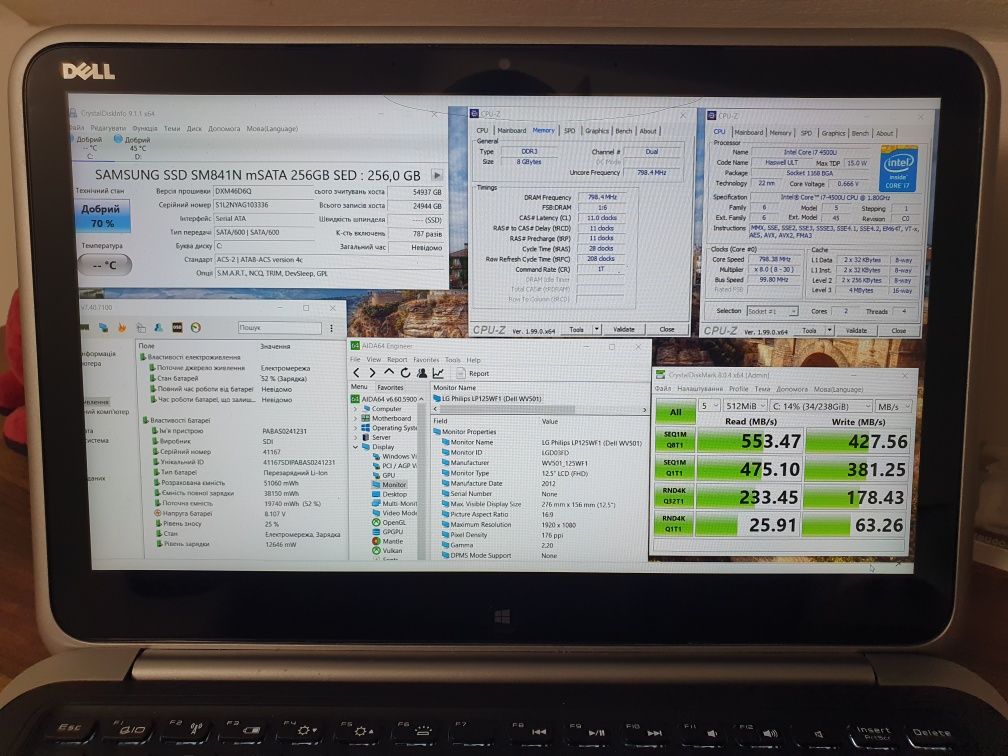 DELL XPS-12 2-in-1, FHD IPS+сенсор, Intel I7, 8gb/256 gb ssd