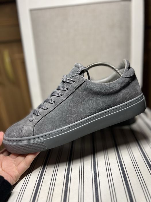 Garment project замшеві шкіряні сірі кеди кросівки
