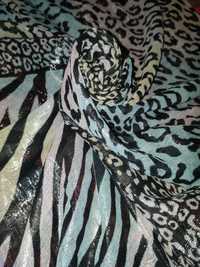 Шарф платок хустка с бахромой леопард