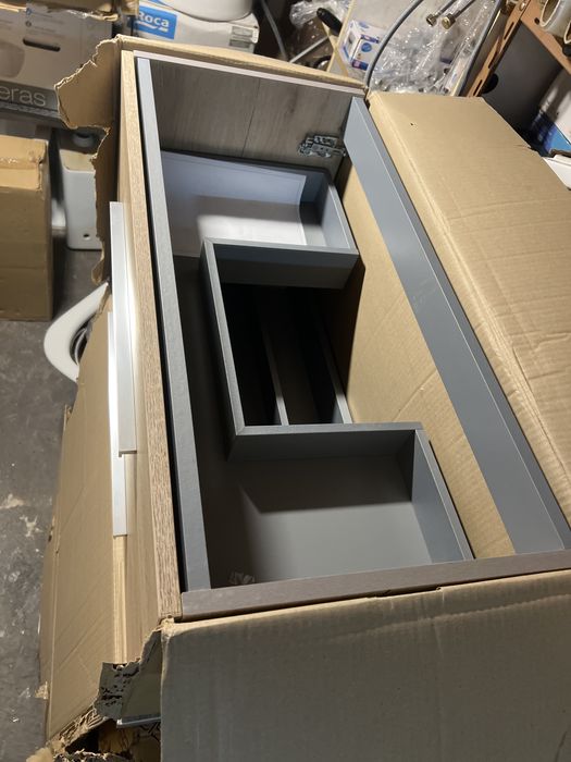 Movel Casa Banho com Lavatorio Suspenso 80x37