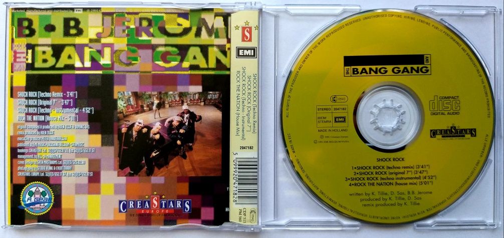 CDs BB Jerome & The Bang Gang Shock Rock 1991r