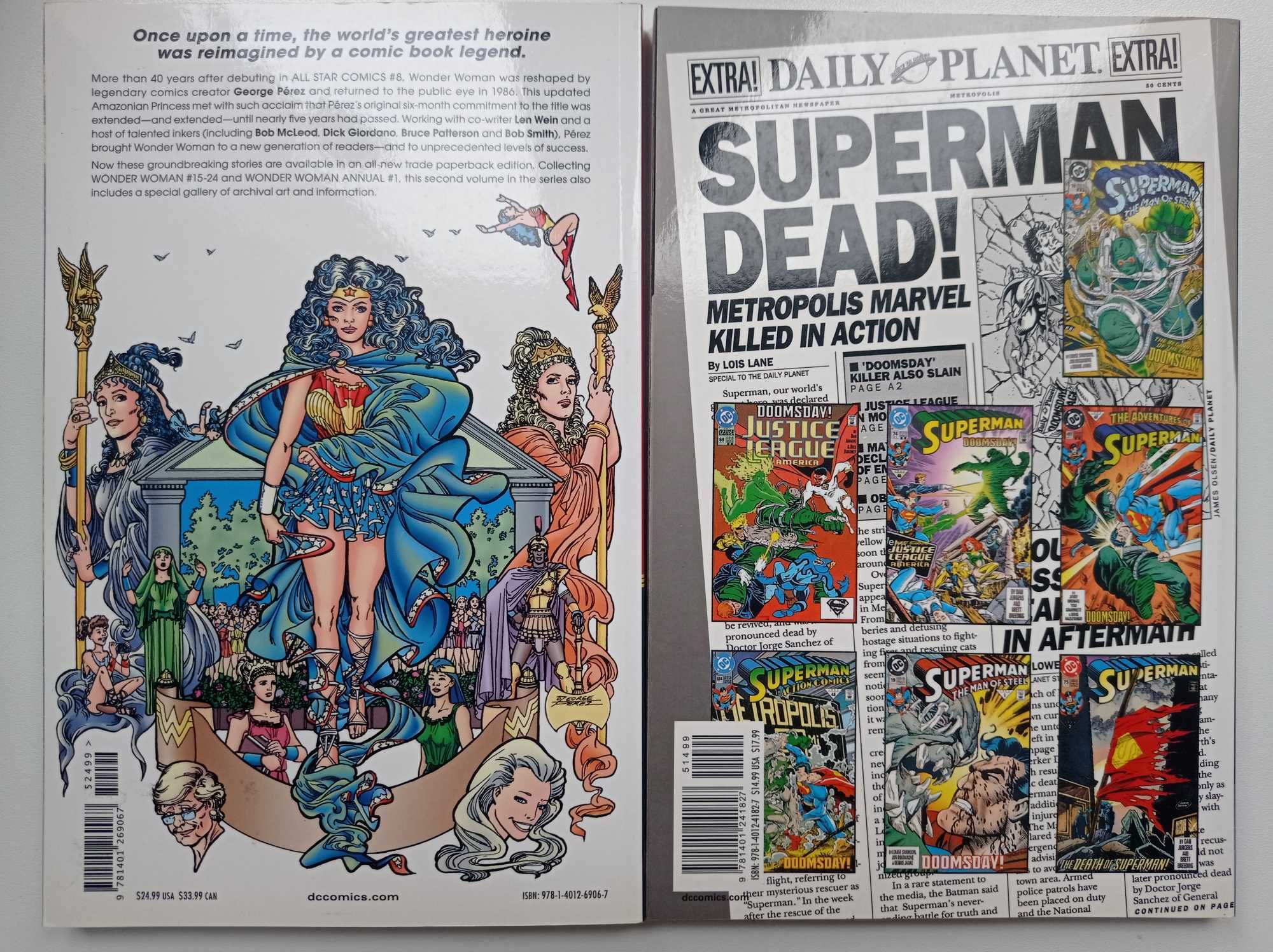 Zestaw Death of Superman + Wonder Woman by Perez vol. 2 DC Comics