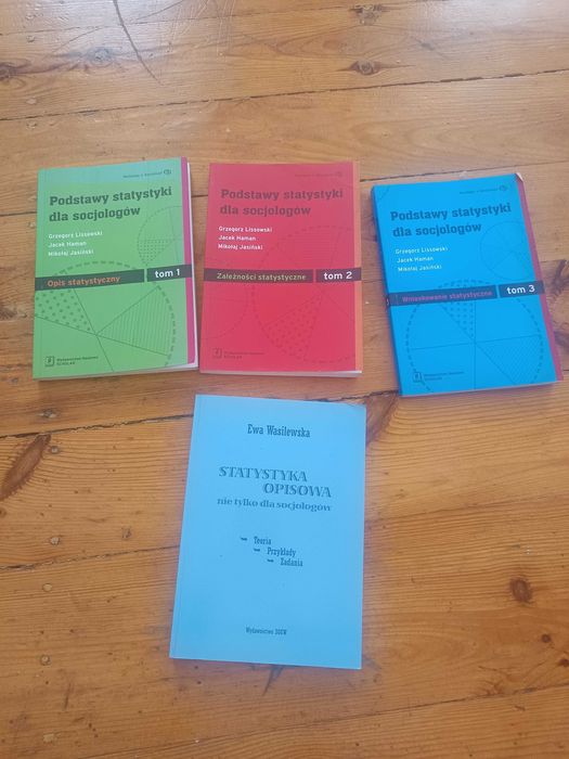 Statystyka dla socjologów komplet ! 3 tomy podstaw + zadania