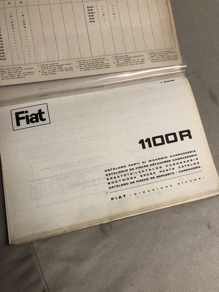 Manual de peças Fiat 1100