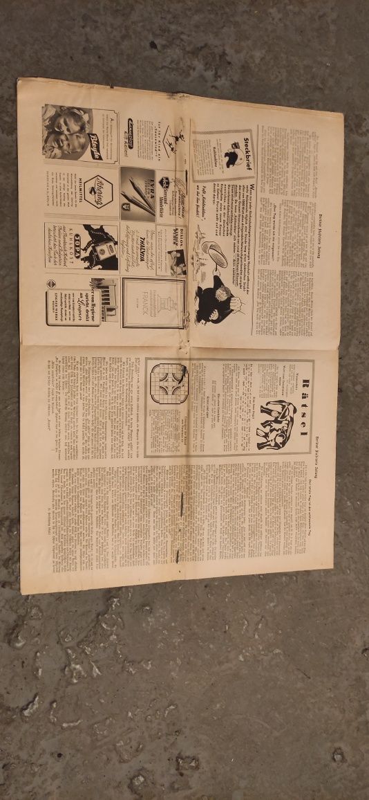 Gazeta niemiecka 1943 II wojna czołg