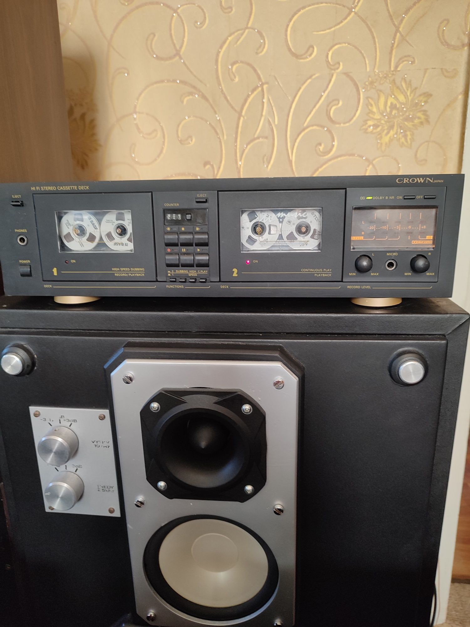 Кассетная дека crown MDS445.