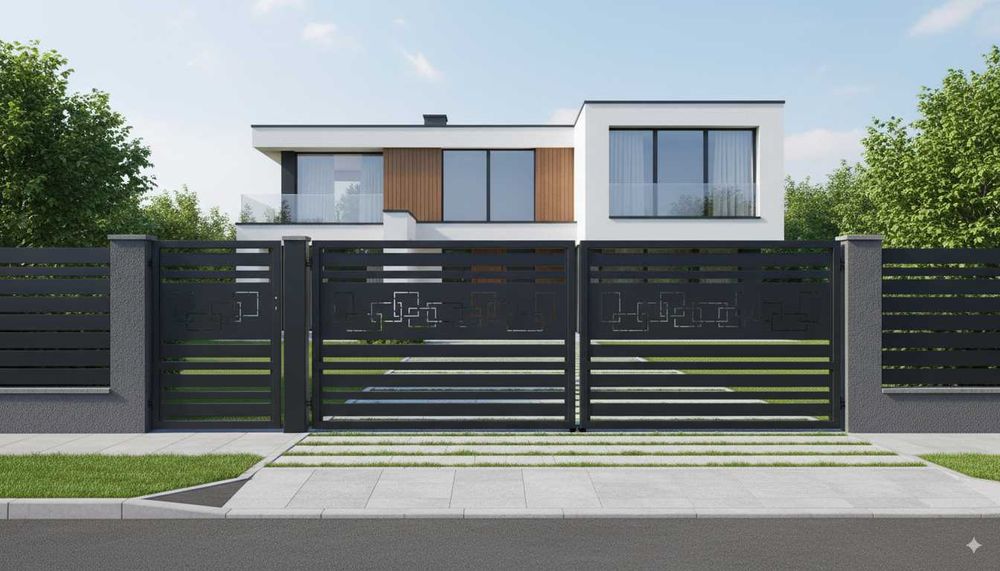 Brama wjazdowa płot ogrodzenie OCYNK malowana PROSZKOWO Producent