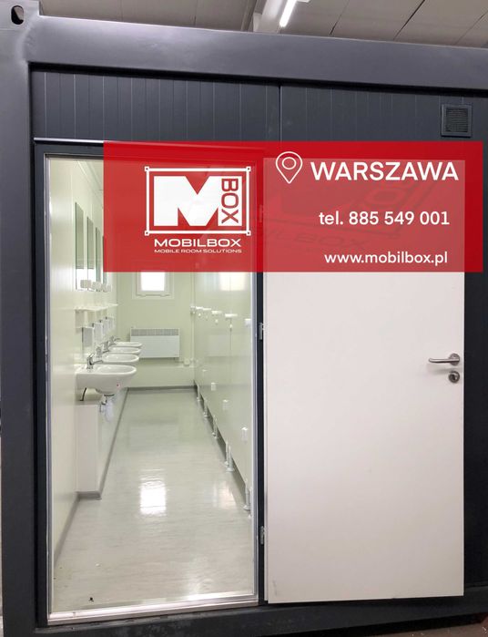 kontener sanitarny, kontener, kontener toalety, pisuary, umywalka, WC