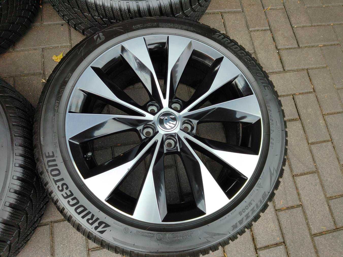5x112 Koła R18 Skoda Superb III ET44 235/45 Bridgestone 7mm 2024r Zima
