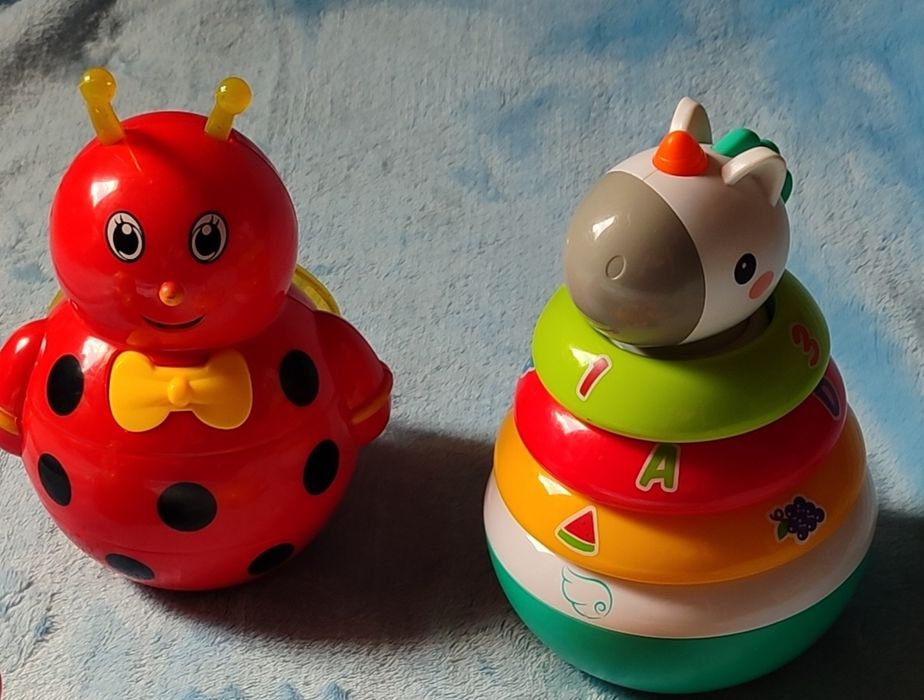 Пірамідка неваляшка Єдиноріг HOLA + неваляшка Сонечко