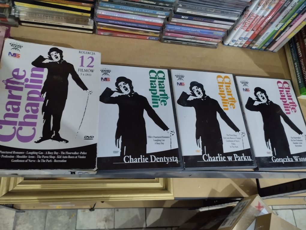 Charlie Chaplin 12 filmów DVD + pudełko