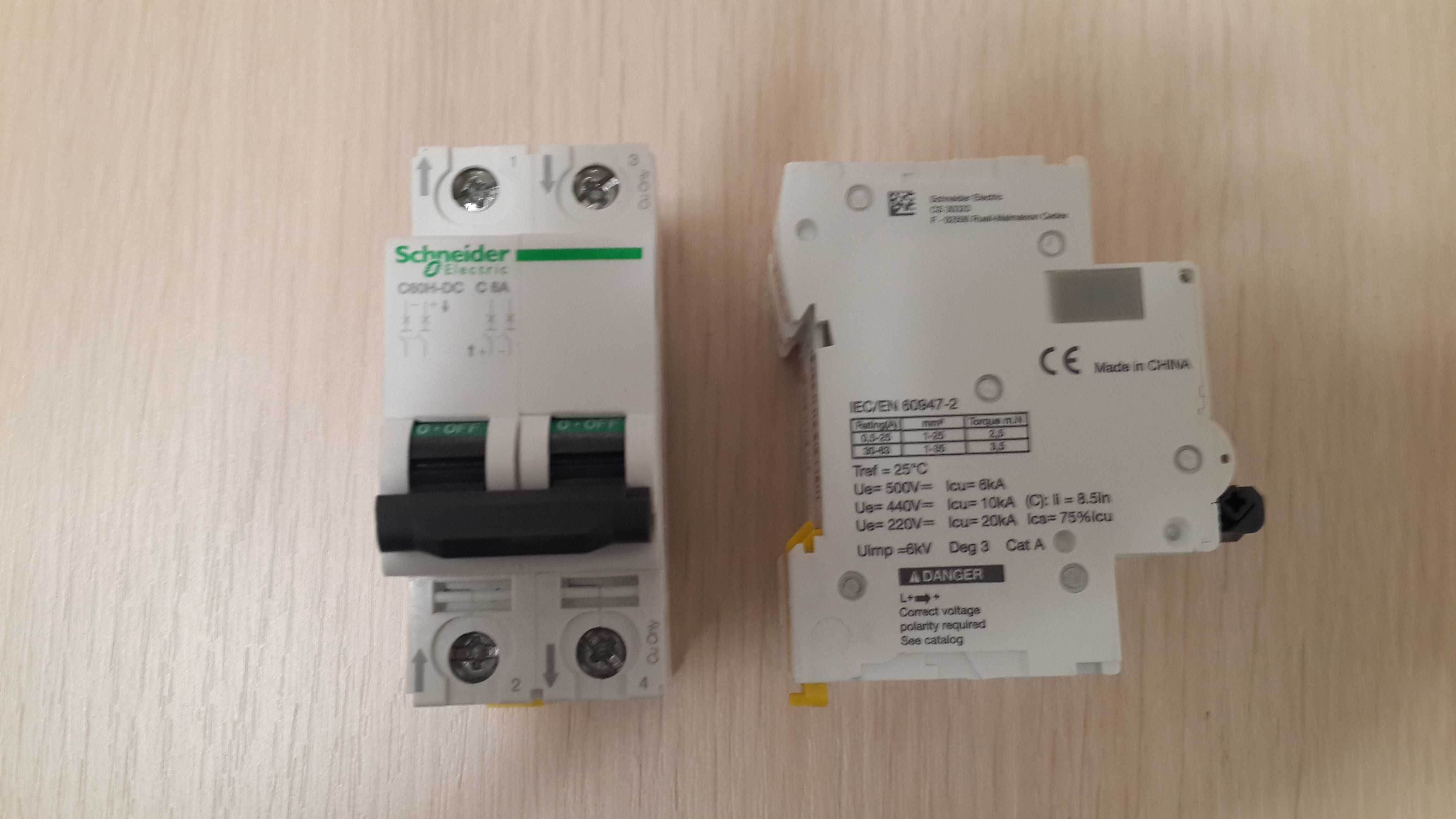 Автомат C60H DC C 6A 2 p,Schneider Electric,