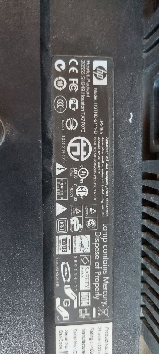 Monitor HP 24 cale