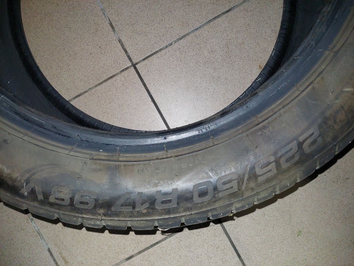 4 opony letnie kormoran 225/50 R17 7mm jak nowe