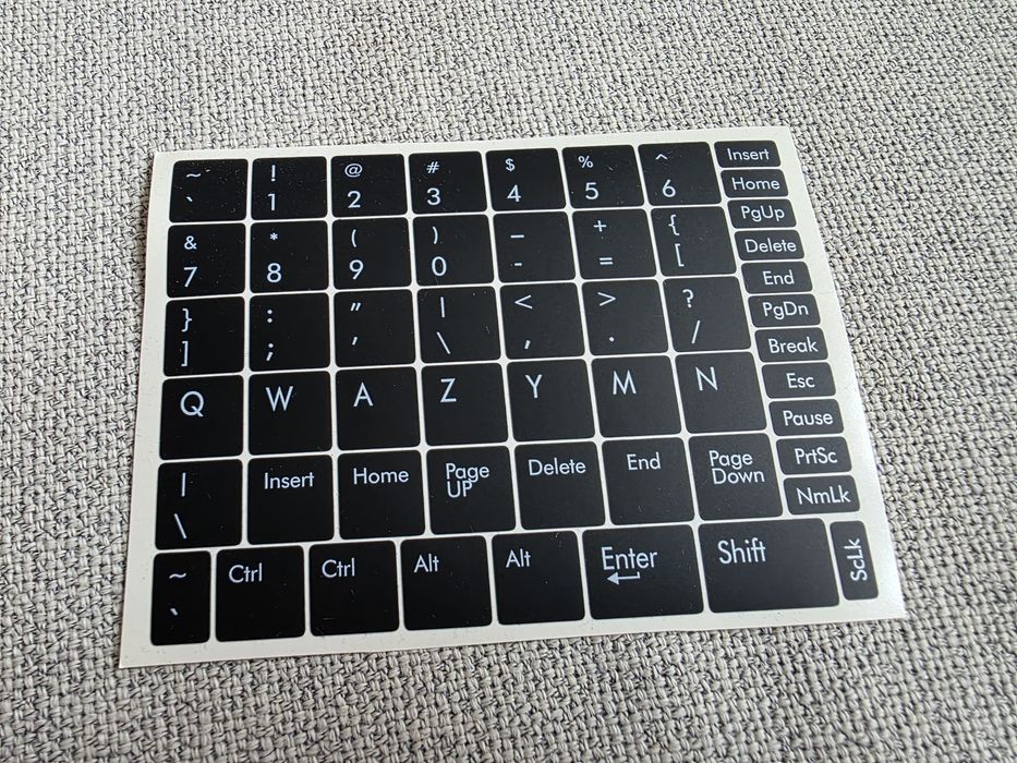 Naklejki na klawisze / klawiaturę laptopa Dell / Lenovo / HP