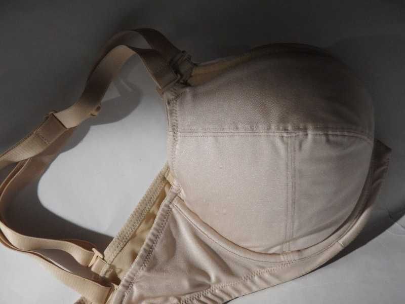 Panache Superbra plunge biustonosz stanik beż złoty 65E 30E 70d 65f